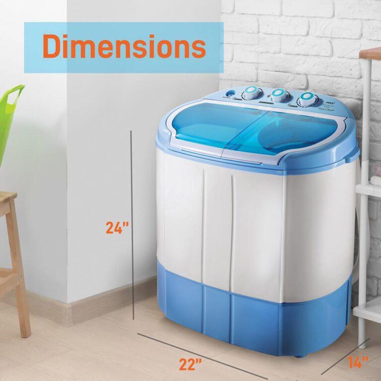 Compact and Portable Washer and Spin Dryer Pure Clean Trust the Pure Clean Compact and Portable Washer and Dryer for easy, energy-efficient operation. Simply insert detergent and water and watch it work thanks to the transparent tub container. It requires no special parts or plumbing, and does not require the dryer to be vented as it is ventless.