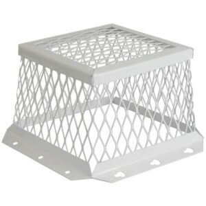 HY-Guard Exclusion Universal VentGuard Prevents small animals from chewing through plastic guards and nesting in vents Fits over most 3 in. to 4 in. hood-style kitchen or bathroom exhaust vents Constructed of 304 stainless steel mesh White powder-coat finish