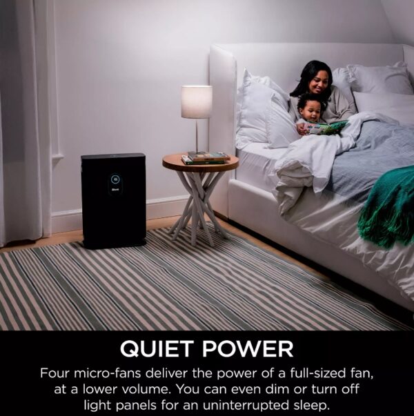 Shark Air Purifier 4 True HEPA with Advanced Odor and Fumes Lock The Shark™ Air Purifier 4 with Anti-Allergen Multi-Filter uses Clean Sense IQ™ technology to constantly track air quality & auto-adjust power. It purifies the air with 4 powerful fans and anti-allergen HEPA filtration with advanced odor protection. Four high-speed micro-fans work together to evenly distribute airflow across the filter and provide a remarkably quiet clean, and incredibly fast clean air delivery rate. Clean Sense IQ™ tracks air quality and auto-adjusts to constantly maintain clean air in your home. The easy-to-use control panel displays data in real time. The Shark™ Air Purifier 4-Fan NANOSEAL™ Filter with true HEPA and Advanced Odor Lock & Fumes Lock captures 99.98% of large, small, & micro sized particles from the air and is equipped with carbon for heightened protection against household odors (cooking, cleaning products, & more), VOCs, and fumes such as formaldehyde found in plants, furniture, and flooring. Shark’s revolutionary 4-fan technology combines with a real time feedback display to give you clarity and confidence in the air you breathe. The four fans working together in tandem generate the power to purify up to 1,000 square feet evenly distributing airflow across the filter. An easy-to-use remote gives you complete control from up to 15 feet away. Assembled Size  17"L x .8.89" W x 24.29" H 120 volts Charcoal Gray LED dual display Touch screen 4 settings Filter with true HEPA captures 99.98% of large, small, & micro-sized particles 4 high-speed micro-fans work together to evenly distribute airflow Advanced odor guard protects against household odors Four high-speed fans provide a remarkably quiet clean Clean Sense IQ™ tracks air quality and auto-adjusts to maintain clean air