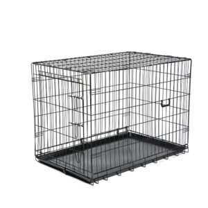 Master Paws® Extra Large Wire Dog Kennel - 42 x 28 x 31 Give your dog a safe place to go with Master Paws Single Door Crate. Whether you're away or crate training, Master Paws is safe and secure with a slide-bolt latch for maximum security. Assembly is easy and does not require any tools - simply unfold and lock in place. Master Paws Dog Crate also comes with convenient carrying handles for easy portability and a ABS plastic pan. Master Paws offers Single Door Dog Crates in multiples sizes for dogs ranging in weight from 11 pounds to 90 pounds.