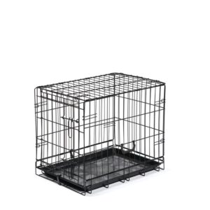 Master Paws® Extra Large Wire Dog Kennel - 42 x 28 x 31 Give your dog a safe place to go with Master Paws Single Door Crate. Whether you're away or crate training, Master Paws is safe and secure with a slide-bolt latch for maximum security. Assembly is easy and does not require any tools - simply unfold and lock in place. Master Paws Dog Crate also comes with convenient carrying handles for easy portability and a ABS plastic pan. Master Paws offers Single Door Dog Crates in multiples sizes for dogs ranging in weight from 11 pounds to 90 pounds.