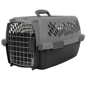 Master Paws™ Pet Carrier - 19 x 12 x 12 This strong, durable, small plastic pet carrier is airline approved both domestically and internationally. Great for small pets, this carrier features a handle for easy carrying.