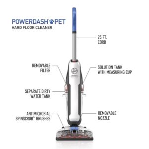 Hoover® PowerDash Pet Hard Floor Cleaner Give your hard floors the spa treatment usually reserved for carpets! No more bucket, broom, or hands-and-knees scrubbing with this 3-in-1 cleaner that vacuums, washes, and dries hard floors so quickly you might not know what to do with all that extra time.