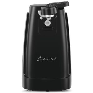 Continental Black Electric Can Opener