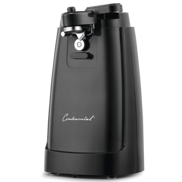 Continental Black Electric Can Opener