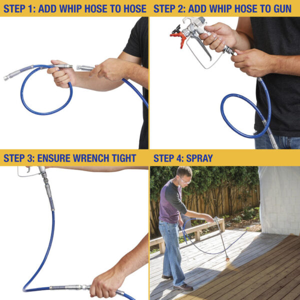 Graco 3 inches x 4 feet Airless Paint Sprayer Whip Hose